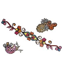 Set of 3 Multicolor Glitter Tattoos