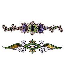 Set of 2 Glitter Bracelet Tattoo
