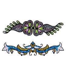 Set of 2 Glitter Bracelet Tattoo