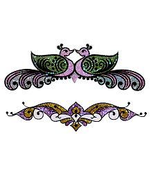 Set of 2 Glitter Bracelet Tattoo