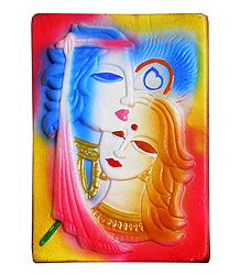Radha Krishna - Terracotta Wall Hanging