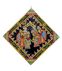 Gopinis with Milk Pots - Wall Hanging