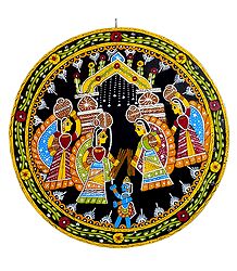 Bal Gopal with Gopinis - Wall Hanging