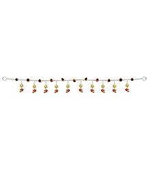 Bead Door Toran with Elephants - Decorative Door Hanging