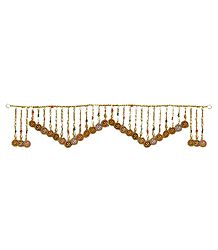 Bead Door Toran with Om - (Decorative Door Hanging)