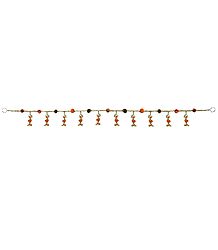 Door Toran with Elephants and  Beads - Decorative Door Hanging