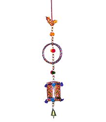 Decorative Door Hanging with Cute Bird and Beads