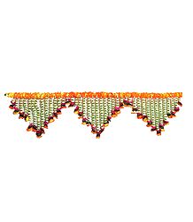 Cloth Flower Door Toran with Synthetic Jasmine - (Decorative Door Hanging)