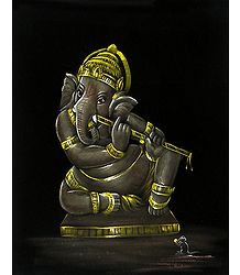 Ganesha Playing Flute