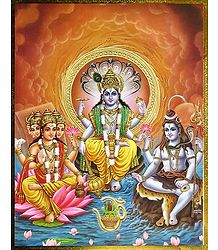 The Trinity - Brahma, Vishnu and Shiva