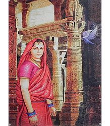 Lonely Rajput Lady in the Palace