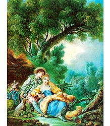 Lovers in an English Countryside