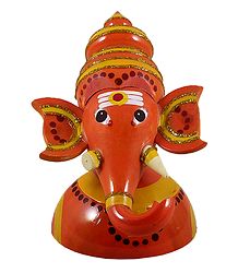Half Bust Ganesha - Chennapatna Doll