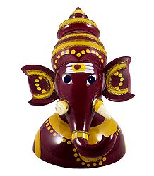 Half Bust Ganesha - Chennapatna Doll