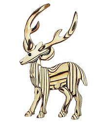 Wooden Deer -  Wall Hanging