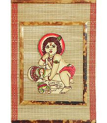 Makhan Chor Krishna - Wall Hanging
