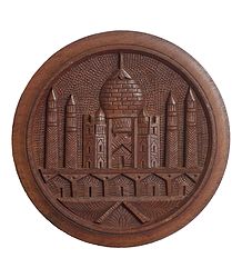 Wood Carving Taj Mahal - Wall Hanging