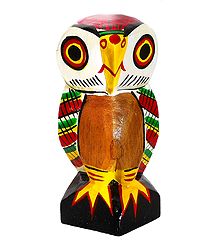 Owl with Colorful Painting