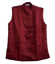 Mens Red Sleeveles Jacket