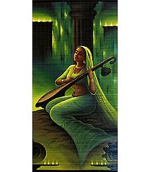 Meerabai - Krishna Devotee (Wall Hanging)