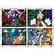 Set of 4 Multicolor Abstract Posters