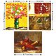Flowers and Chillies - Set of 3 Abstract Posters