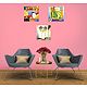 Set of 3 Abstract and Flower Posters