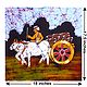 Villager Going to Market to Sell jaggery - Batik Painting