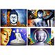 Gautam Buddha - Set of 4 Posters