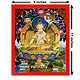 White Tara with Umbrella - Unframed Thangka Poster - Reprint on Paper