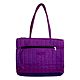 Bird Applique on Shoulder Bag with Two Zipped Pocket