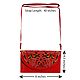 Red Bag with Kantha Stitch