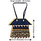 Kantha Stitch Bag with Three Zipped Pockets