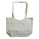 Decorative Jute Bag with One Zipped Pocket and One Small Open Pocket