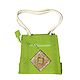 Green Appliqued Bag with Two Open Pockets and Two Zipped Pockets