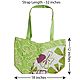 Jute Bag with One Zipped Pocket and One Small Open Pocket