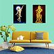 Chaitanyadev and Lord Krishna - Set of 2 Posters