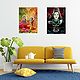 Shiva and Krishna in Disguise with Radha- Set of 2 Posters
