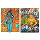 Bal Gopal and Mermaids - Set of 2 Mural Posters - Unframed
