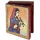 Princess with Parrot - Jewelry Box with Gemstone Painting