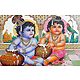 Radha Krishna and Krishna Balaram - Set of 2 Posters