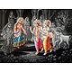 Radha, Krishna and Balarama with Gopis and Gopinis of Vrindavana