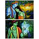 Animal Lover Krishna and Radha Krishna - Set of 24 Posters