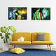 Animal Lover Krishna and Radha Krishna - Set of 24 Posters
