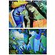 Animal Lover Krishna and Radha Krishna - Set of 2 Posters