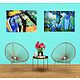 Animal Lover Krishna and Radha Krishna - Set of 2 Posters
