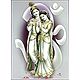 Radha Learning Flute from Krishna