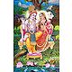Radha Krishna Sitting on a Throne