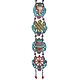 Coloful 8 Lucky Signs of Buddhism on White Metal - Wall Hanging