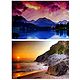 Tatra National Park, Slovakia and Sunset on the Beach - Set of 2 Posters